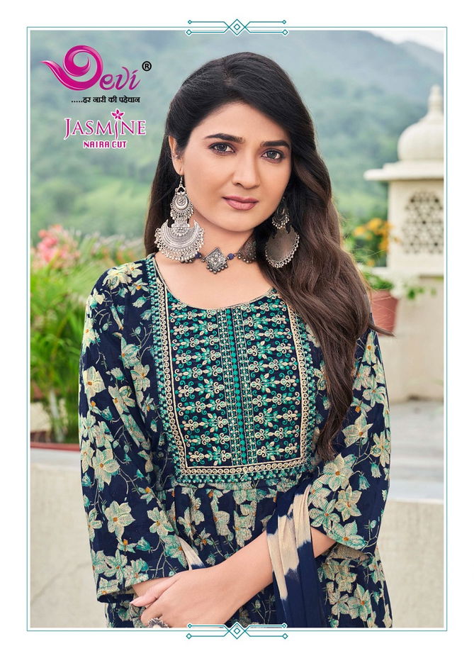 Jasmine Vol 6 By Devi Rayon Capsule Printed Kurti WIth Bottom Dupatta Wholesale Online
